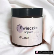 Świeczka sojowa-Malina