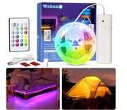 Taśma LED 2m z pilotem i akcesoria 