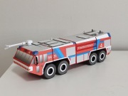 Simba Titan 8x8 1:43 Fire truck Airport Frankfurt airport model kartonowy