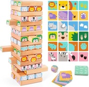 Nene Toys Drewniana Gra Typu Tumble Tower