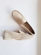 ZARA Beżowe Skórzane Mokasyny – Nowe, r. 35 (22,3 cm)
