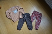zestaw Newbie r. 92 cm 1.5 - 2 lata 3 szt. sweter/spodnie
