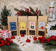 Prezentowy Zestaw 4 Zimowych Herbat Świątecznych 4 x 50g Gwiazdka kraft DIY