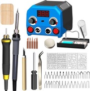 LIROPAU Wypalarka do drewna dwa rodzaje kolb, zestaw 30 końcówek