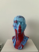 Nowoczesna rzeźba głowa, głowa manekina, ekspozytor peruk lub kapeluszy