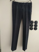 spodnie granatowe Zara Basic rozm. 38