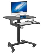 Biurko mobilne BONTEC regulowane 72–112 cm laptop kółka