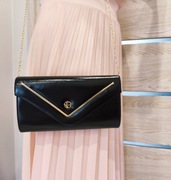 Torebka kopertówka elegancka czarna Nowa