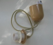 Zwis E27 max. 92 cm beżowy do klosza lub abażura