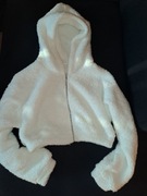 KRÓTKA BLUZA BARANEK ŚNIEŻNOBIAŁA 36/38 NOWA