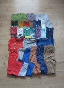 Zestaw paka ubran roz 122 128 bluza koszulki koszula spodnie bluzy piżama