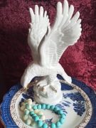 Figurka porcelanowa orzeł vintage Weiss, Kuhnert & Co. Niemcy