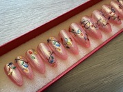Ręcznie malowane sztuczne paznokcie,press on nails