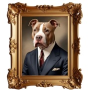 Personalizowany Portret Psa w garniturze lat 30 Vintage WSZYSTKIE RASY