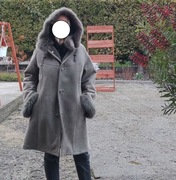 Damski kożuch ze skóry naturalnej z lisem z Podhala R. 46/48 XXXXL 