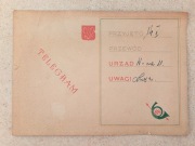 Stary telegram / Polska Poczta Telegraf Telefon / Unikat