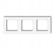 Ramka potrójna Karlik biały MINI MR-3