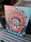 Legend of Zelda Power Displate Metalowy Plakat unikat 45x32cm