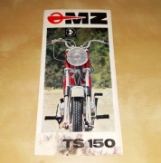 Prospekt/ulotkaa MZ TS150 973  uszkodzony !
