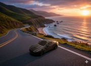 Diorama Aston Martin DB9 skla 1:43