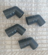 BRYZA kolano rury spustowej plastikowe Ø 90 mm, Antracyt RAL 7021