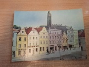 Pocztówka Paczków Zabytkowe kamieniczki Rynek fot. A. Śmietański