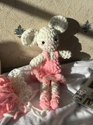 Pluszak na szydełku myszka ballerina