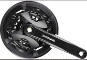 Shimano Unisex – zestaw kół łańcuchowych FC-MT101 dla dorosłych, czarny