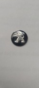 Naklejka Znaczek PEUGEOT czarny Emblemat Kluczyk Pilot logo 14mm zaślepka