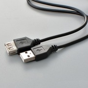 Kabel USB 2.0 Wtyk męski + żeński 1.0 m