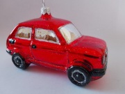 Mały Fiat - bombka choinkowa - Maluch - 126p -1szt CZERWONY