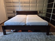 Meble sypialnia łóżko, szafki noce, witryna, szafka pod telewizor