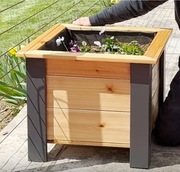 Piękna Donica ozdobna duża, drewniane doniczki