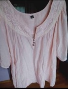 Bluzka  vintage z jedwabiem / oversize 