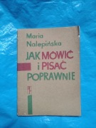 Książka Jak mówić i pisać poprawnie 1972rok