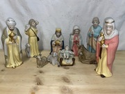 Figurki do szopki bożonarodzeniowej porcelana