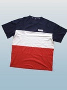 PUMA ESS Tee 584153-06  EU XL  czerwona  klatka 130 cm