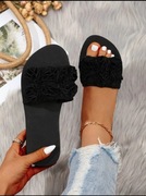 Klapki na codzień czarne 37,38,39, hit lata!!!