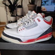 Buty AIR JORDAN III Retro FIRE RED Roz. 45  US 11 OKAZJA Vintage