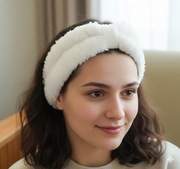 Puszysta opaska na głowę, ręczne robiona 