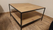 ŁAWA STOLIK KAWOWY 80x80 LOFT INDUSTRIALNY SALON DĄB EXETER 