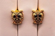 Kolczyki z motywem sowy złote