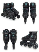 Rolko-Łyżwy 2w1 RAVEN Drill Mint/Pink Regulowane 38-42 Nowe
