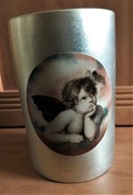 Doniczka osłonka kubek ceramiczny z aniołkiem