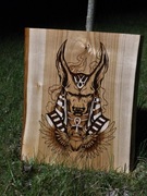 Anubis Egipt pirografia