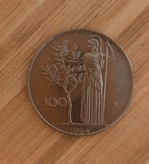 Moneta włoska 100 lirów 1964r dobry stan