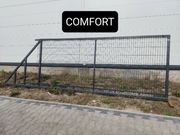 Brama przesuwna panel 3D fi 5mm,4mx1,42m,ocynk ogniowy+RAL, 5m,6m,6,7m,7,5m