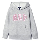 GAP bluza kangurka z logo szary melanż 14-16 lat