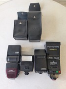 Lampy błyskowe do lustrzanki Minolta, Canon, Metz.