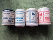 Nici bawełniane/obuwnicze PRL marki Hermes – zestaw 4 sztuki – Nowa Sól